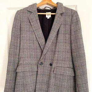 Black and White Plaid Blazer